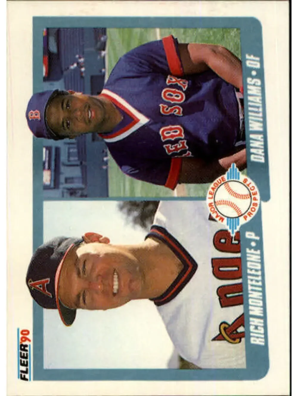 1990 Rich Monteleone / Dana Williams Fleer Baseball Card #648